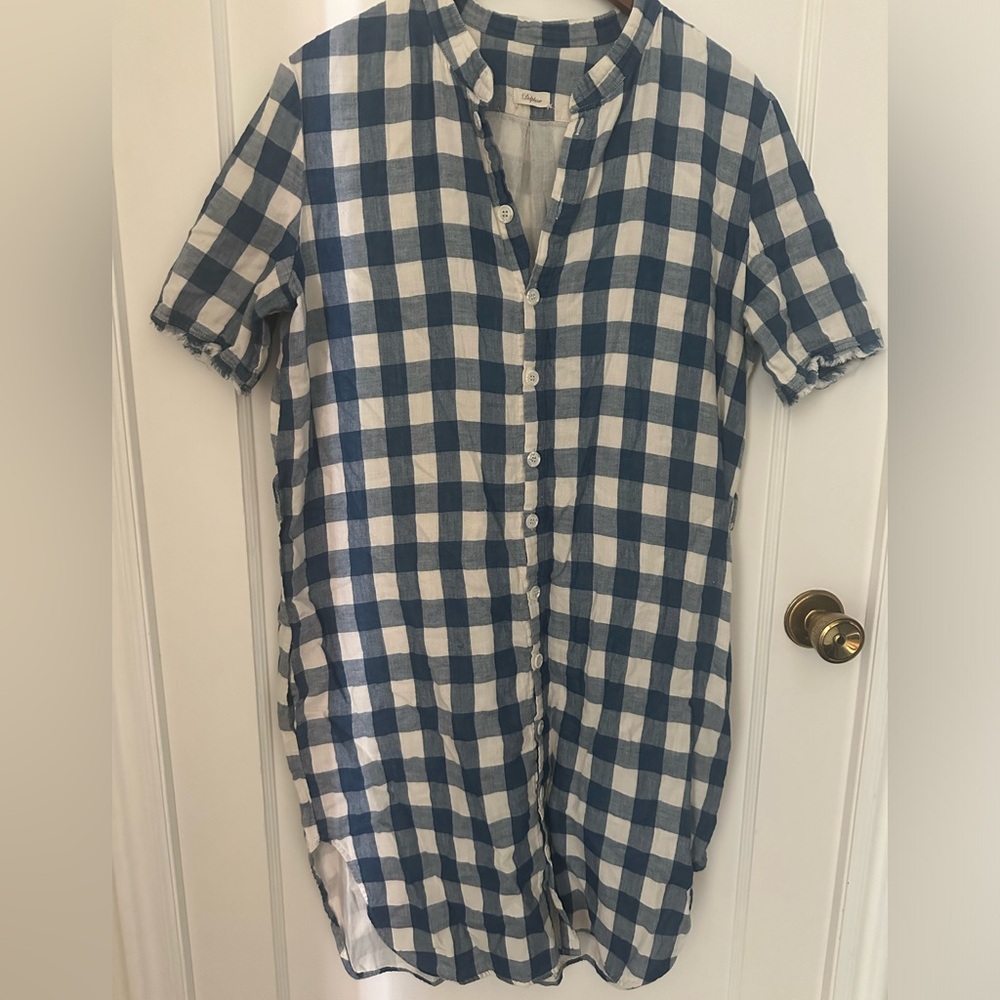Delphine Gingham Shirt Dress